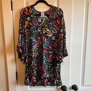 Anne Cole Multicolor Paisley Coverup